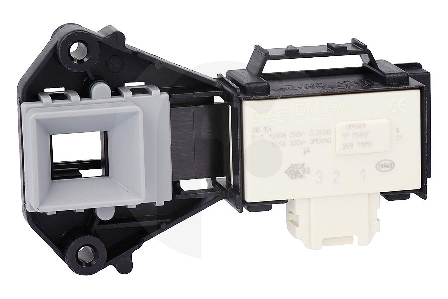 Polar Lavadora Cierre eléctrico (relé DM569) para Whirlpool y otros lavadora 481075043881 apto para entre otros AWOC8211, WAK3462, DLC6001