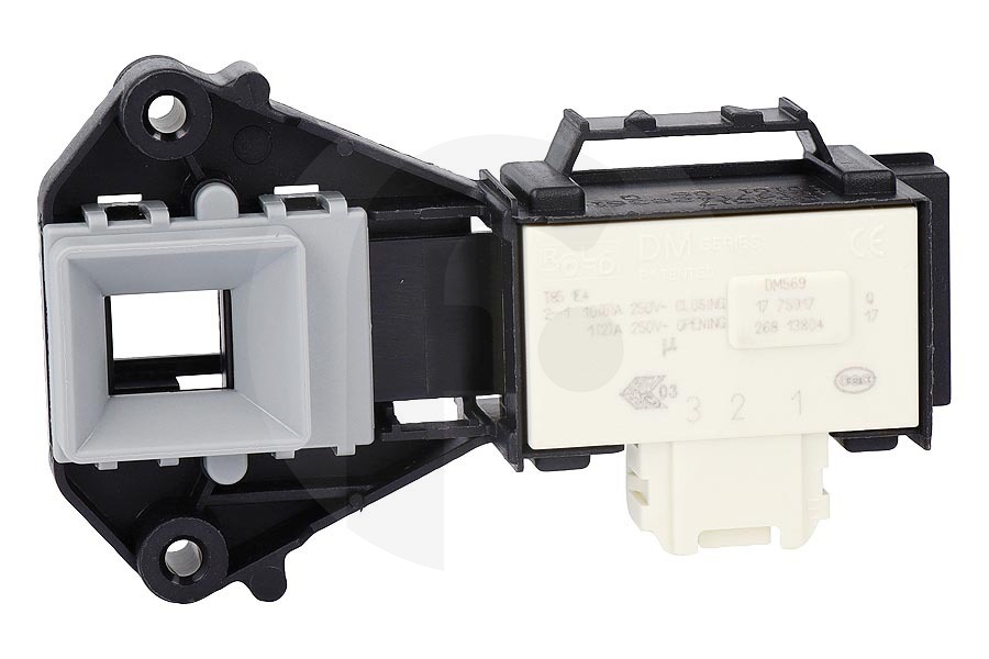 Polar Lavadora Cierre eléctrico (relé DM569) lavadora 481075043881 apto para entre otros AWOC8211, WAK3462, DLC6001