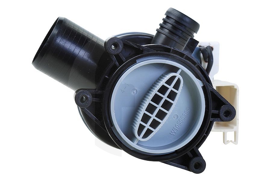 Alternatief Lavatrice Pompa di scarico (pompa, pompa dell'acqua, pompa di scarico dell'acqua) completo per, tra gli altri, Whirlpool lavatrice 481010584942