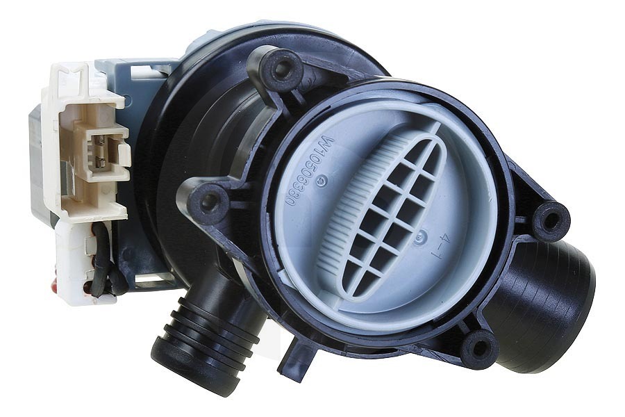 Alternatief Lavatrice Pompa di scarico (pompa, pompa dell'acqua, pompa di scarico dell'acqua) completo per, tra gli altri, Whirlpool lavatrice 481010584942