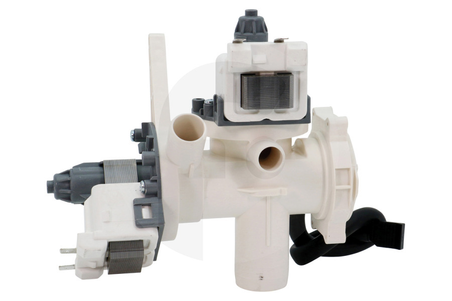 Hotpoint-ariston Lavatrice Pompa di scarico (pompa dell'acqua, pompa di scarico acqua) doppia completa per Whirlpool e altri lavatrice 666401, C00666401