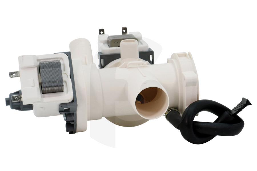 Hotpoint-ariston Lavatrice Pompa di scarico (pompa dell'acqua, pompa di scarico acqua) doppia completa per Whirlpool e altri lavatrice 666401, C00666401