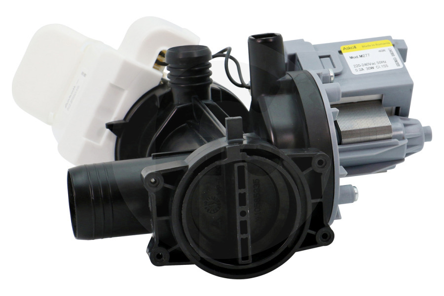 Ariston Lavatrice Pompa di scarico (pompa dell'acqua, pompa di scarico acqua) doppia completa per Whirlpool e altri lavatrice 481010581330