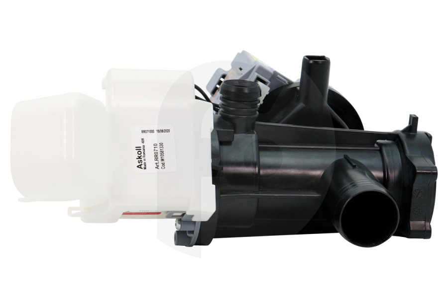 Ariston Lavatrice Pompa di scarico (pompa dell'acqua, pompa di scarico acqua) doppia completa per Whirlpool e altri lavatrice 481010581330