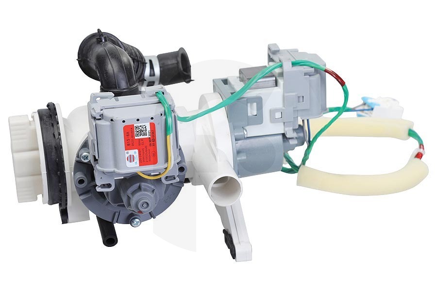 Samsung Waschmaschine Samsung Laugenpumpe (Wasserpumpe, Ablaufpumpe) komplett doppelt Waschmaschine DC9715696G, DC97-15696G geeignet für u.a. WW6000J, WF0714Y7E, WF0814Y8E, WF80F7E3P6W3EN