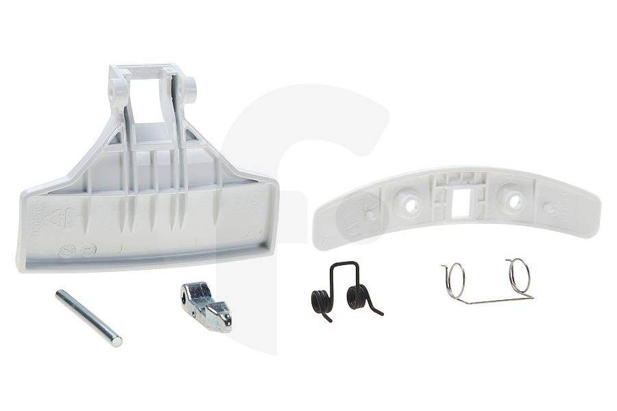 Wyss Lavatrice Maniglia bianca, completa (con camma ecc.)