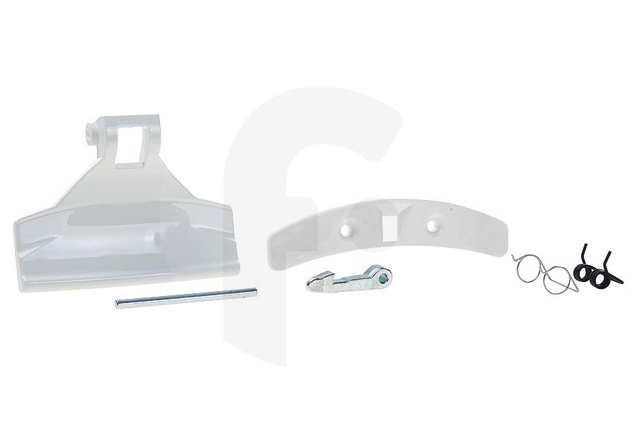 Faure Lavadora Tirador de puerta (blanco, completo, (con cierre etc.)) 50292028003 apto para entre otros ZWG5140, ZWG5165, ZWF1038