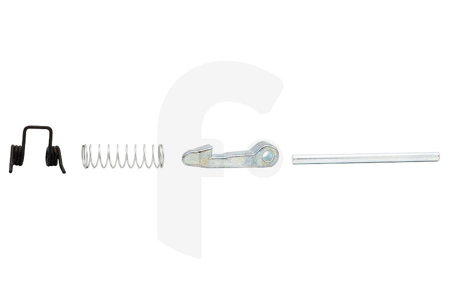 Zanussi Waschmaschine Türgriff (Griff, Hebel) Set komplett für u.a. Zanussi Waschmaschine 4055465175