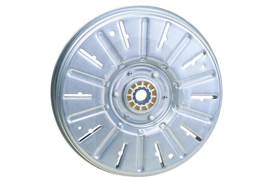 LG rotor (polea) del motor plateado lavadora 4413ER1001D apto para entre otros F1403TDS, WD14351FD, WD14379FDM