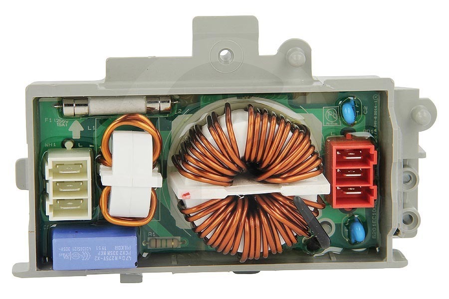 LG condensador de supresión de interferencias (filtro de interferencias) lavadora 6201EC1006T apto para entre otros F1422TD, F1456QD, WD14220FD