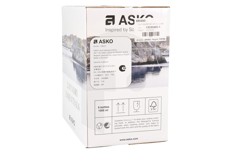 ASKO Wasmachine ASKO Wasmiddel voor Wasmachine 889490