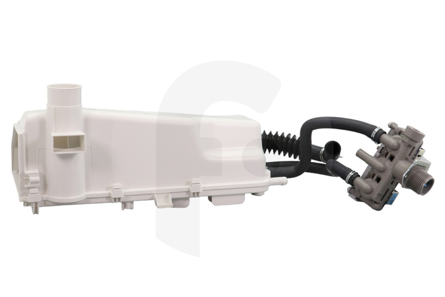 Haier Lavatrice Haier supporto cassetto detersivo incl. valvola di ingresso lavatrice 49056436