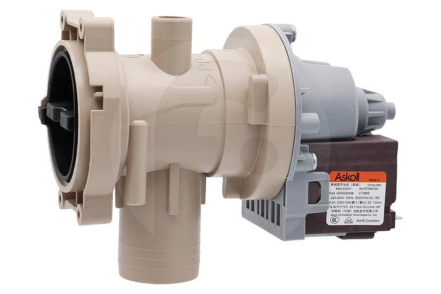 Haier Lavatrice Haier pompa di scarico (pompa dell'acqua, pompa di scarico dell'acqua) completa lavatrice 49056306, 0024000406 adatto a tra cui HW100B14876, HW80B14876