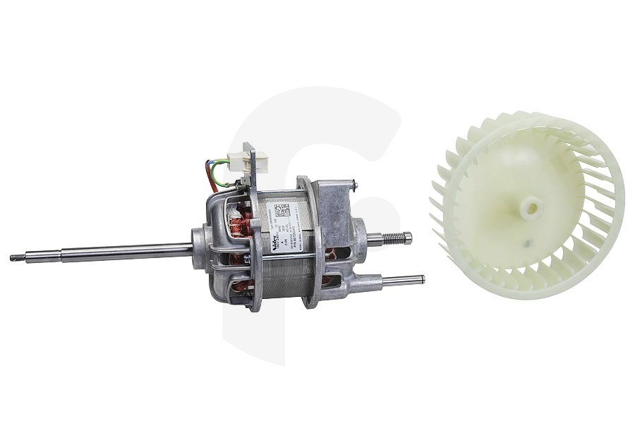 AEG Asciugatrice Motore (motore di azionamento) completo incl. ventola per AEG, Electrolux e altri asciugatrice 4055179644 adatto a tra cui T76489AH, T96585IH, T86580IH