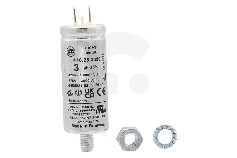 De dietrich Secadora Condensador alternativo 1115927012 Secadora apto para entre otros ESL4555LA, ESI6541LAX, F55412VI0