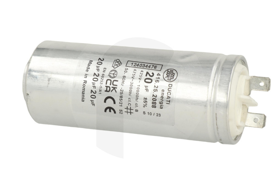 John Lewis Secadora Condensador AEG 20 uF 1240344760 Secadora apto para entre otros TB5031TW, EW7H472W