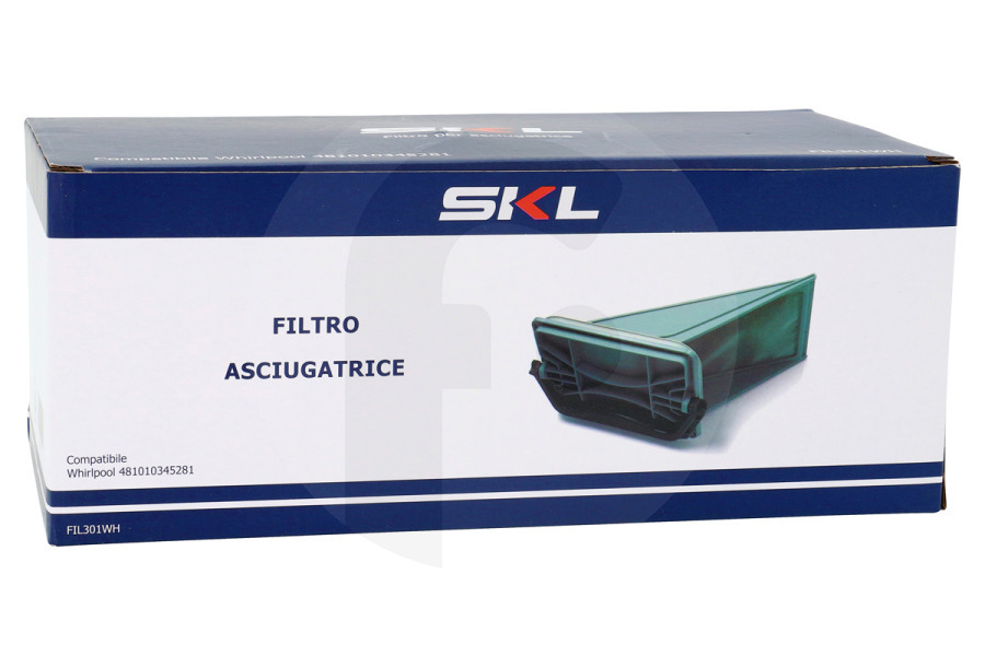 Ignis Secadora Filtro de pelusas (tamiz de pelusas, filtro de puerta) completo para Whirlpool y otros secadora 481010345281