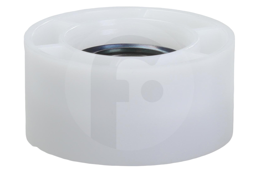 Constructa Secadora Polea tensora (rueda tensora) con anillo de seguridad blanca para, entre otros, Bosch, Siemens secadora 632045, 00632045 