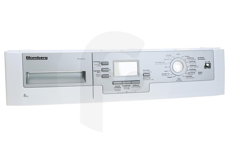 Blomberg Asciugatrice Pannello frontale (Pannello comandi) per Asciugatrice 2972509004 adatto a tra cui TKF8439A