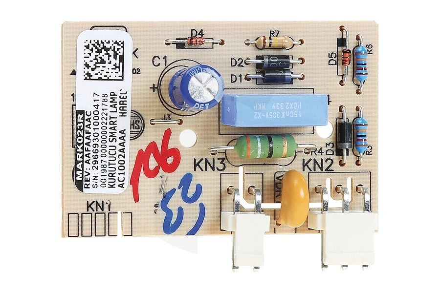 Beko Secadora Módulo de control de lámpara inteligente para secadora 2966930100 apto para entre otros DC7230, DCU8332