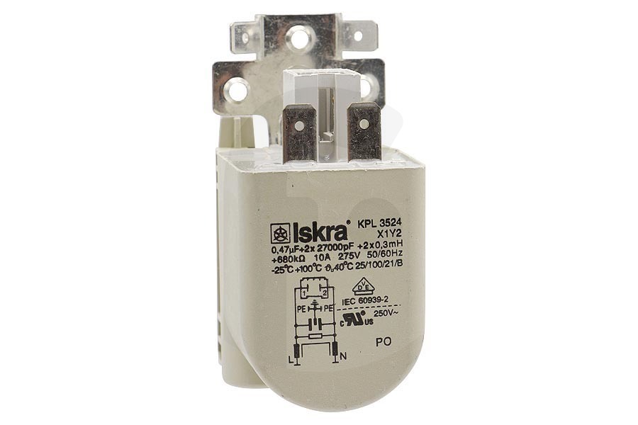 Hisense Secadora Condensador antiparásito 0,47uF para Gorenje y otros secadora 192570 apto para entre otros WS62SY2B, W8543LO