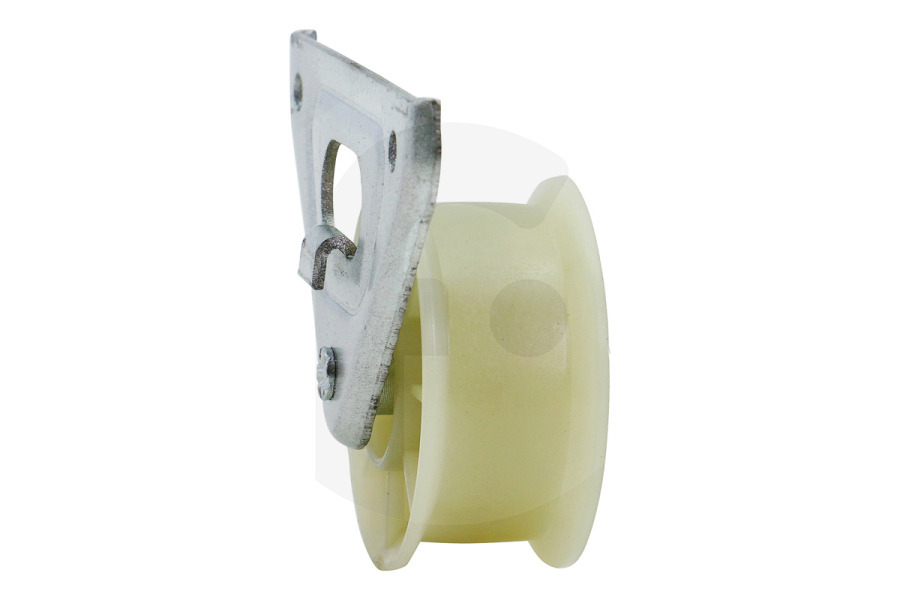 Alternatief Asciugatrice Puleggia di tensione (ruota di tensione) con staffa per, tra gli altri, Indesit asciugatrice 504520, C00504520