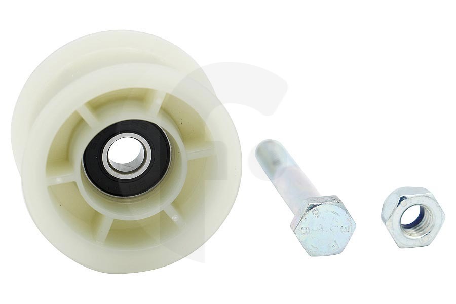 Ignis Asciugatrice Puleggia tendicinghia (ruota tendicinghia) incl. materiale di fissaggio per Whirlpool e altri asciugatrice 481010700903 adatto a tra cui TRTREND72A3, HSCX80423, AZB9670