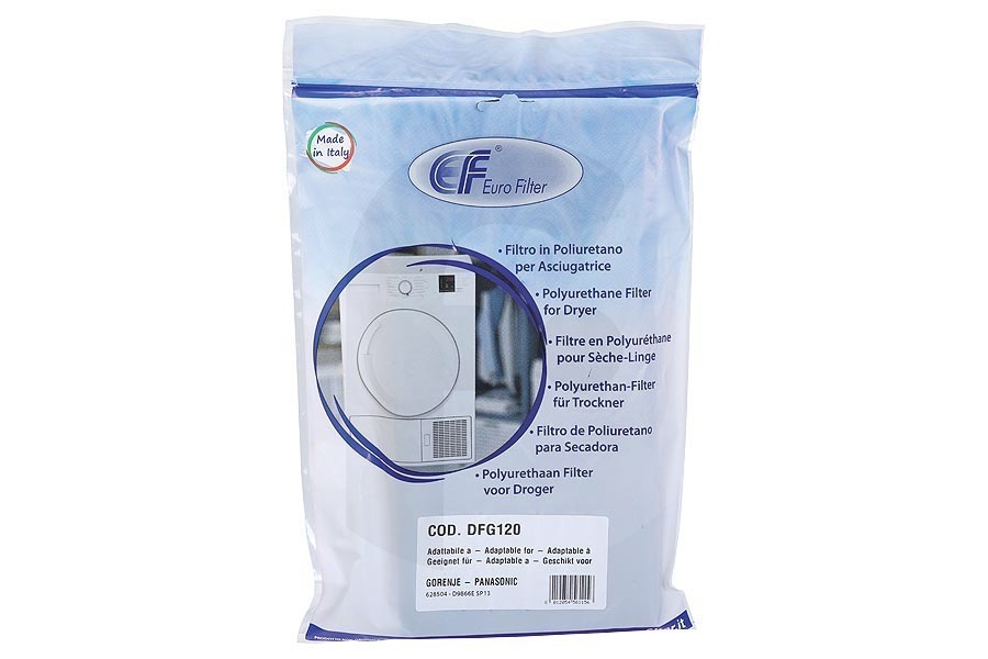 ASKO 810183 Asciugatrice Eurofilter filtro in schiuma (filtro in spugna) asciugatrice 628504 adatto a tra cui F756HP