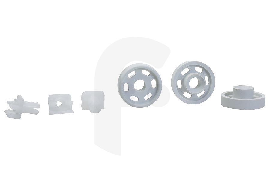 AEG Geschirrspüler Räder Unterkorb Set von 8 Stück für u.a. AEG, Electrolux Geschirrspüler 4071300307