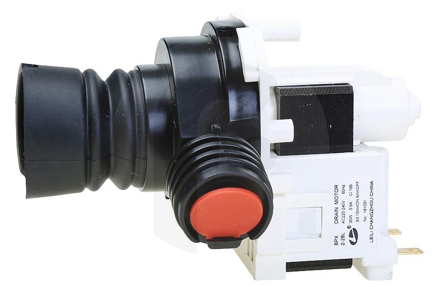 Electrolux Lavavajillas Bomba de drenaje con válvula antirretorno punta de goma roja (manguera) no. 181031 Lavavajillas 140000443022 apto para entre otros F65020W0P, ESF6630ROK