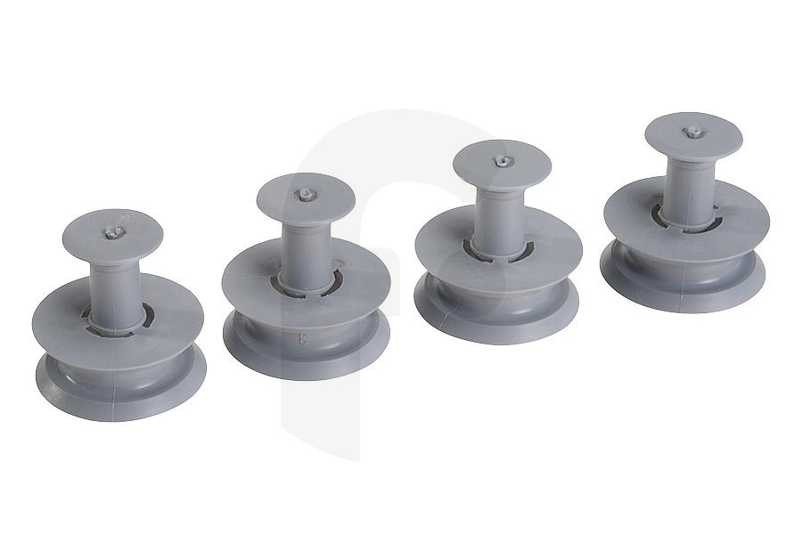 Whirlpool 481252888113 Lavavajillas Ruedas Lavavajillas entre otros Bauknecht, Whirlpool Cesta superiore 4 Piezas apto para entre otros GSF-2162-3162 ADG 666
