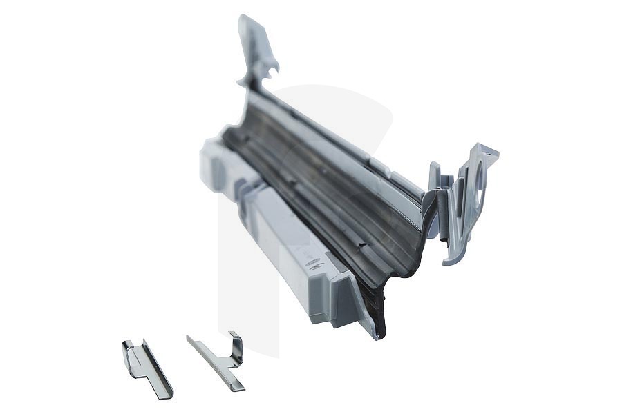 Bosch Lavastoviglie Battitacco inferiore in gomma per porta incl. piastra di bloccaggio per Bosch, Siemens e altri lavastoviglie 706381, 00706381
