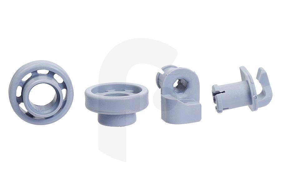 Alternatief Lavastoviglie Ruote cestello Lavastoviglie adatto per Bosch, Siemens Cestello superiore 2 Pezzi 424717, 00424717