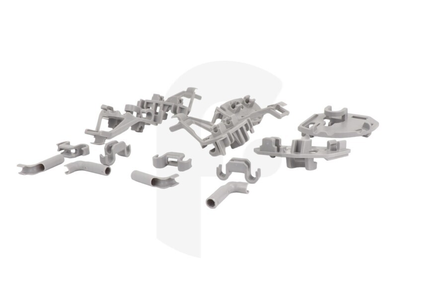 Bosch 418675, 00418675 Lavavajillas Kit de cojinetes inserción cesto inferior para entre otros Bosch, Siemens lavavajillas 00418675 apto para entre otros SE24664, SL65A591