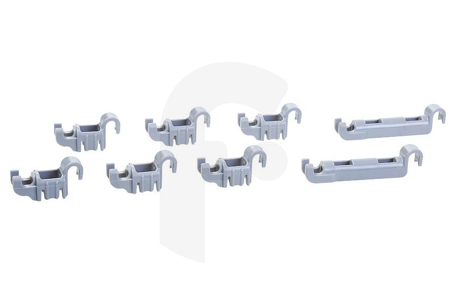 Bosch Inserto cojinete (clip de fijación) de la cesta para , Siemens y otros lavavajillas 611472, 00611472 apto para entre otros SMS40M12, SBV63N00