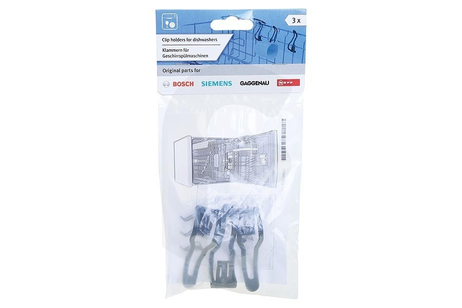 Kuppersbusch Lavastoviglie Ganci pendenti per tazze 3 pezzi plastica Lavastoviglie 10001629