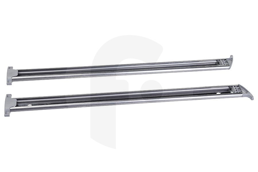 Bosch Lavavajillas Riel (guías) de la cesta superior izquierdo y derecho para Bosch, Siemens y otros lavavajillas 668097, 00668097 apto para entre otros SX65M031EU, SPI69T05EU, SPS69T38EU