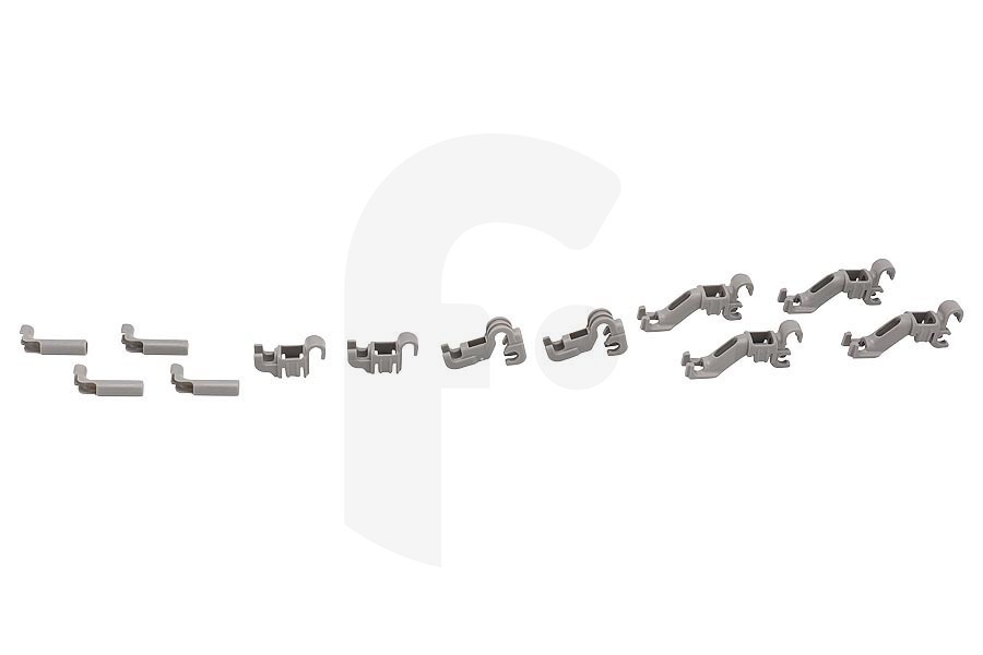 Bosch Lavavajillas Clip de montaje del portaplatos de la cesta inferior para Bosch, Siemens y otros lavavajillas 632374, 00632374 apto para entre otros SN278I04TT, SME88TD02E, SHX9PT55UC