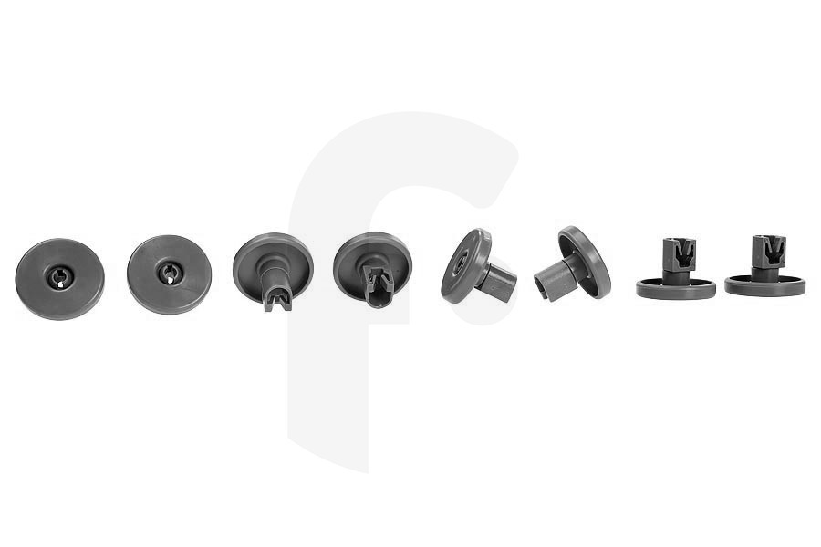 Universeel Lavastoviglie Ruota adatto a AEG Set di 8 cestelli inferiori, 40 mm