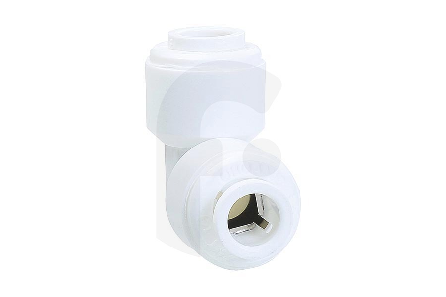 Universeel  Attacco universale a gomito di 90 gradi per rubinetto (orientabile) frigorifero Americano WF03300