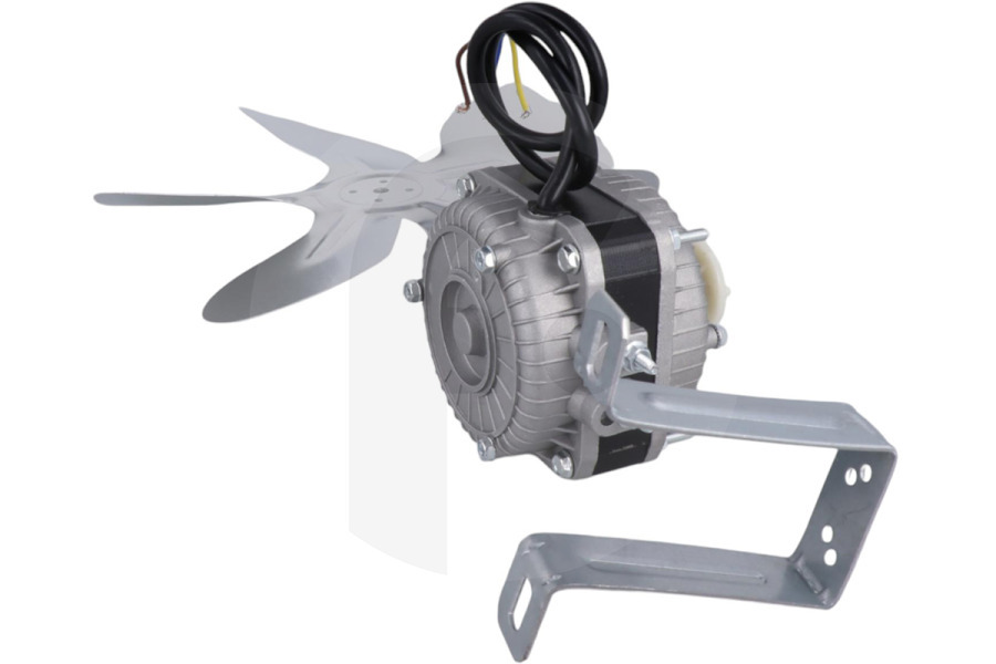 Universeel  Ventilatore universale (ala, elica, lama) in senso orario, con motore 10W 250x248x90mm Frigorifero / Congelatore