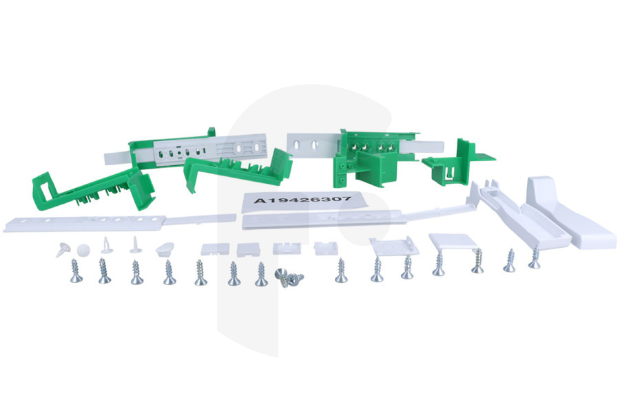 Faure Frigorifero AEG Set di fissaggio pannello porta per frigorifero 140194263038 adatto a tra cui AIK2710L, END5FE18S