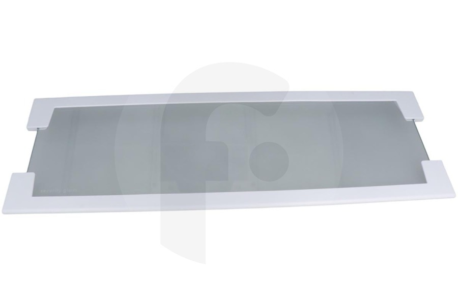Brandt 8582064639049 Frigorífico Placa de vidrio (bandeja, estante) frontal superior incl. tiras 476x160mm Frigorífico 2064639012 apto para entre otros SU96000, ERY1201, ERU14410