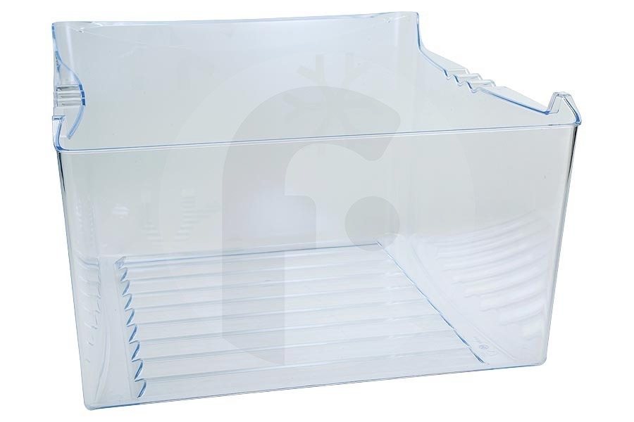 AEG Frigorífico Cajón del congelador (contenedor) transparente para AEG, Electrolux y otros frigorífico y congelador combinado 2647031026