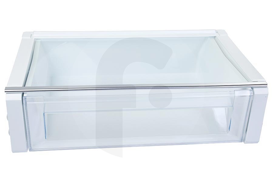 Ikea 140061255489 Frigorífico Cajón del congelador completo blanco transparente para AEG, Electrolux y otros frigorífico y congelador combinado 140061255380 apto para entre otros KOLDGRADER
