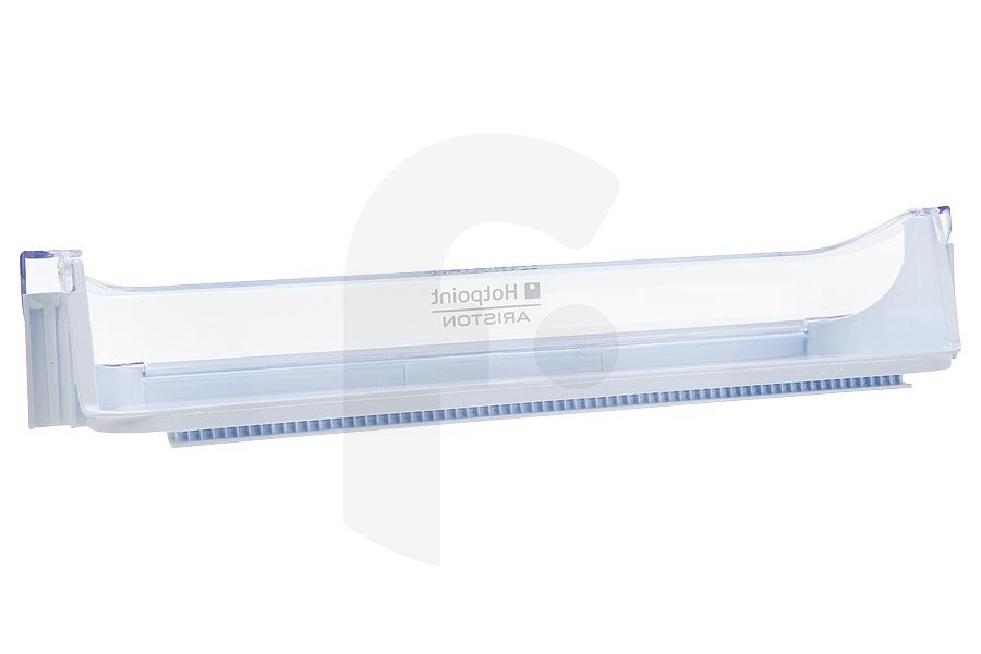 Ariston-Blue Air Kühlschrank Türfach Kühlschrank für u.a. Ariston, Indesit, Hotpoint Mitte 442 x 105 x 75 mm Transparent / Weiß C00283254, 283254