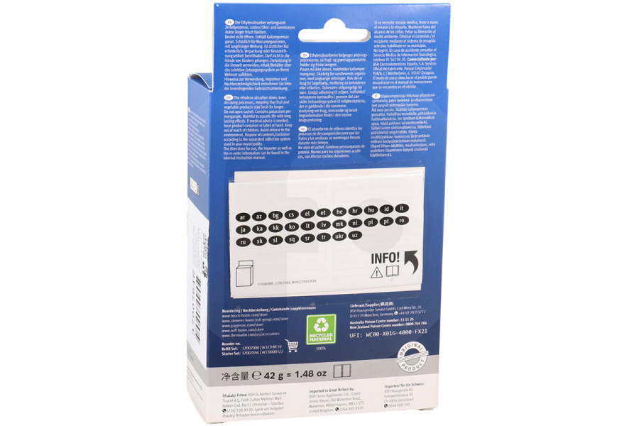 Constructa Frigorifero Bosch filtro per frigorifero 17007846