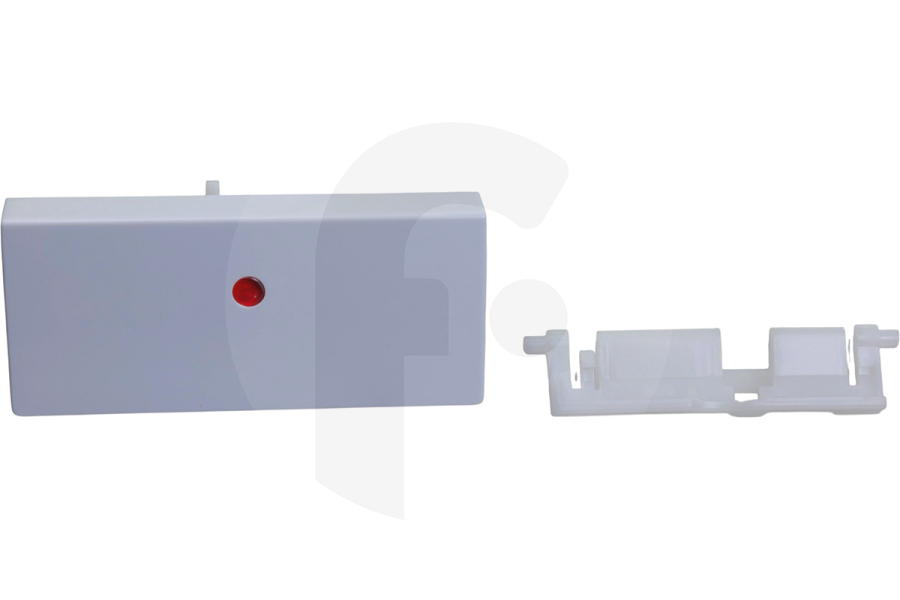 Seppelfricke Frigorífico Alternativa Tirador estrecho con punto rojo para frigorífico 00059129 apto para entre otros KI-18-23 KIL 1800 KS 168