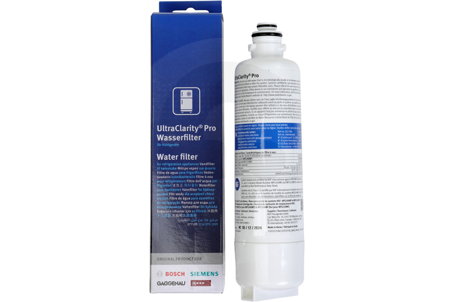 Bosch UltraClarity Pro filtro de agua para , Siemens y otros frigorífico americano 11032518 apto para entre otros KA3902I20G09, KA90DVI3011