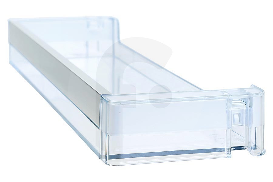 Bosch Frigorífico Estante puerta Frigorífico para entre otros Bosch, Siemens Intermedio 410 x 105 x 40 mm Transparente / Plata 00743290